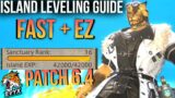 Island Sanctuary LEVELING GUIDE! Rank 16 FAST! [FFXIV 6.4]