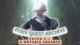 Patch 5.1: A Notable Absence // FFXIV Quest Archive