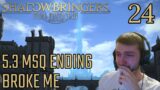 The end of 5.3 made me cry! – FFXIV Shadowbringers MSQ Part 24 (5.3 ending reaction)