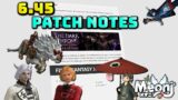 FFXIV: Patch 6.45 Notes!