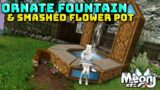 FFXIV: Ornate Fountain & Smashed Flower Pot – 6.4 Housing