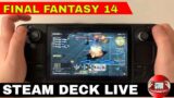 Steam Deck Live Final Fantasy 14 – Haukke Manor Dungeon Run as a Tank!
