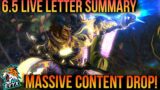 Patch 6.5 Live Letter! Condensed Summary! [FFXIV 6.5]