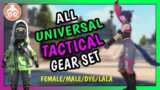 FFXIV | All the new Tactical gear sets – Model A, B, C | Female/Dye/Male/Lala | 6.5