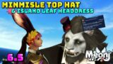 FFXIV: Minmisle Top Hat & Island Leaf Headdress – Felicitous Materiel Crate Reward