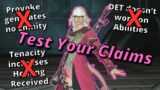 Testing and Disproving Common Wrongful Claims about Mechanics in FFXIV