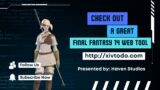 Check out a great Final Fantasy XIV web tool.  XIVToDo.com | #finalfantasyxiv