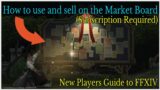 How to use the market board In FFXIV