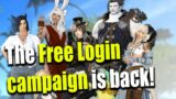 Tell your friends the Free Login campaign is back! – FFXIV NEWS