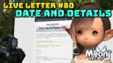 FFXIV: Letter From The Producer Live Part LXXX (80) Date & Details!