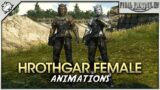 FFXIV – Hrothgar Female Animations