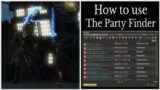 How to use the party finder in FFXIV