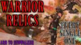 EVERY ONE OF THEM – All Warrior Relics +Dyes (FFXIV ARR to EW)