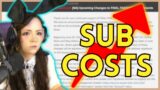 SUB COST INCREASE?! Zepla reviews upcoming NA price changes in FFXIV Dawntrail