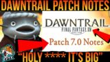 Dawntrail Patch Notes Summary! [FFXIV 7.0 Dawntrail]