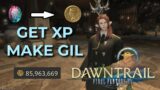 FFXIV – Making Gil Whilst Levelling 90-100 in Dawntrail! Easy Money & XP!