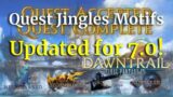 FINAL FANTASY XIV: Quest Accepted/Completed Jingles Motif Comparison (UPDATED FOR 7.0 DAWNTRAIL)