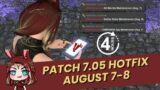 FFXIV: Patch 7.05 Hotfix Information (Aug 7-8)