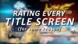 rating every title screen in FFXIV out of 10