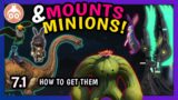 FFXIV | Minions & Mounts and How To Get Them | 7.1